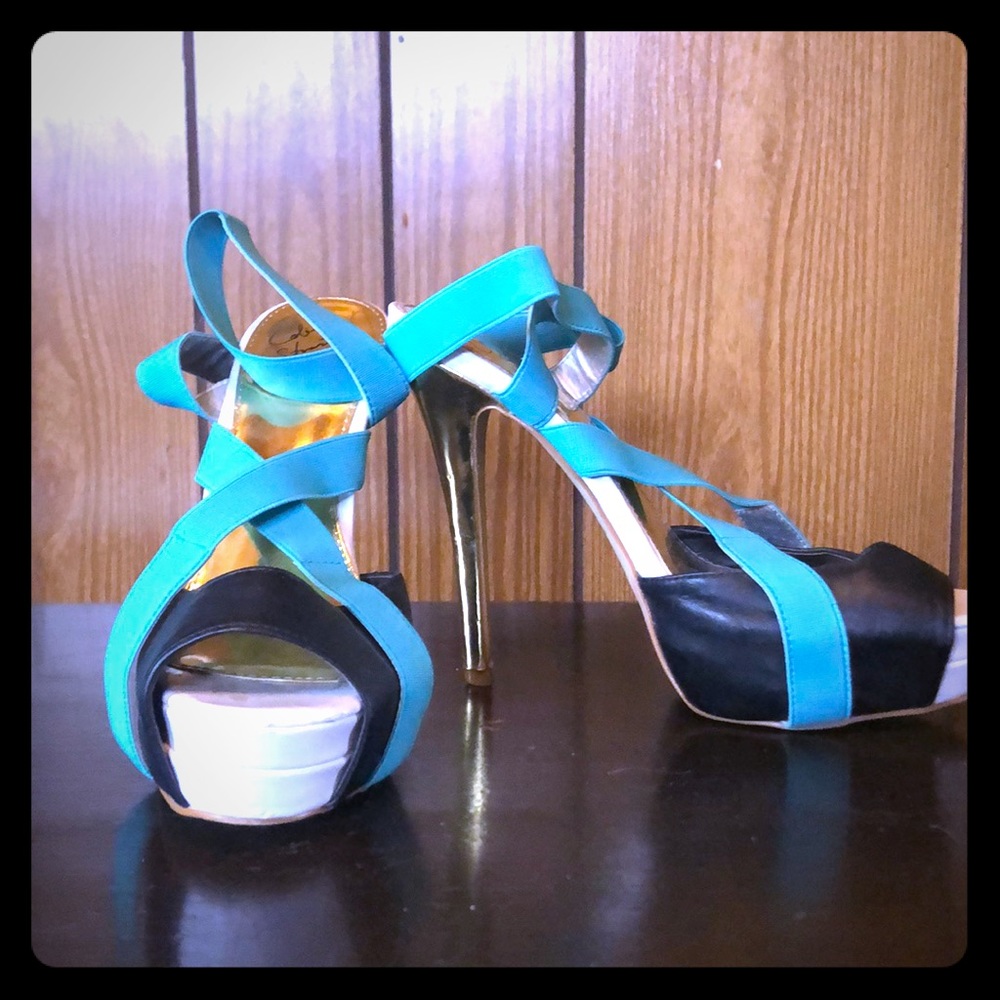 Colin Stuart strapping high heel sandals